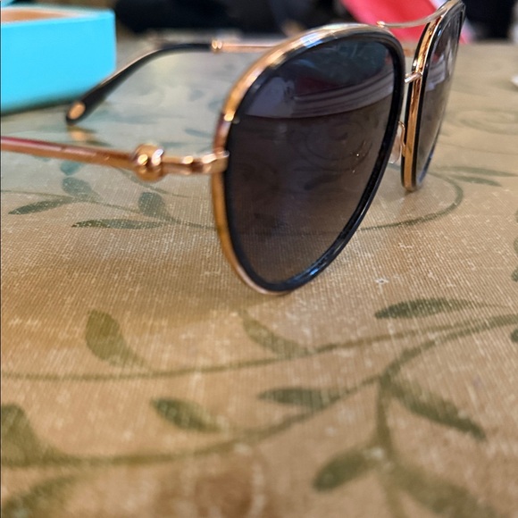 Tiffany Rose Gold Aviator Sunglasses 57 mm - Picture 2 of 8